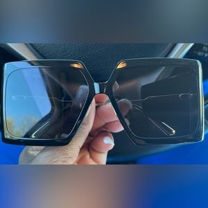 Dior Oversized Square Black Sunglasses